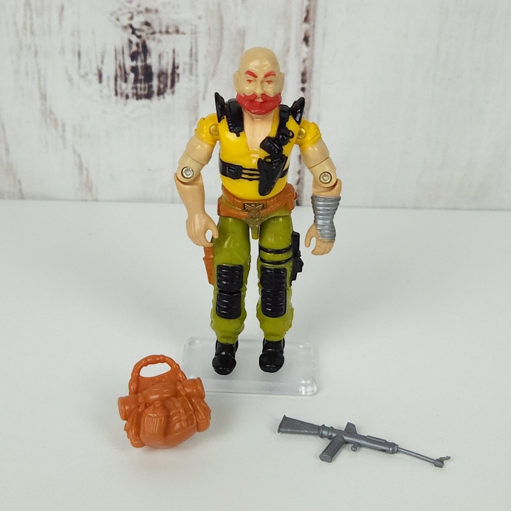 Hasbro GI Joe Taurus Action Figure 3.75" Yellow Good Vintage 1987 ARAH Complete